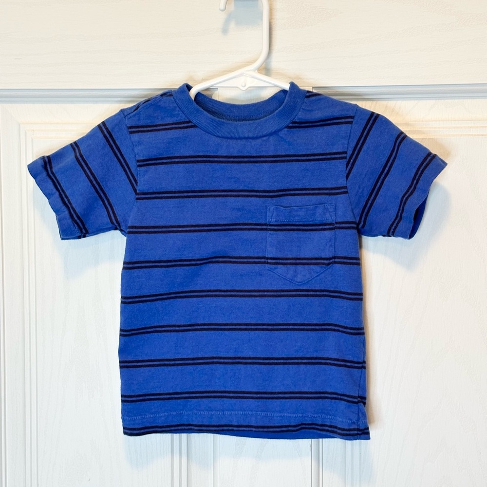 Classic Blue Striped Kids Tee